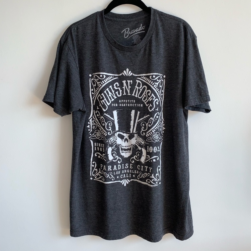 Guns N’ Roses Dark Gray Graphic Tee - Size L